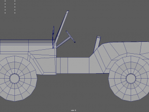 Low Poly Military Car 01 3D Model