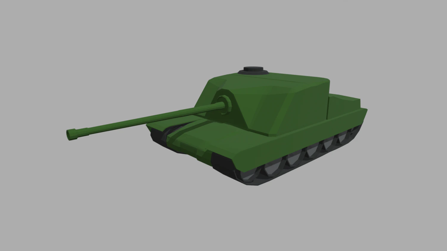 Low Poly Tank 01 3D Model .c4d .max .obj .3ds .fbx .stl .blend