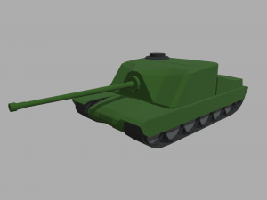 Low Poly Tank 01 3D Модель