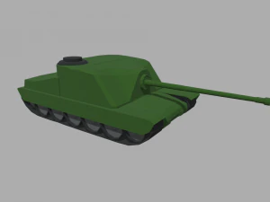 Low Poly Tank 01 3D Model