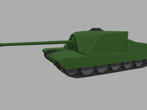 Low Poly Tank 01 3D Model