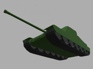 Low Poly Tank 01 3D Model