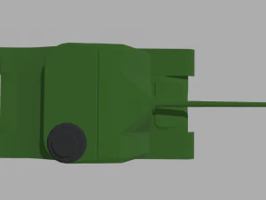 Low Poly Tank 01 3D Model