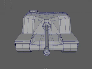 Low Poly Tank 01 3D Model
