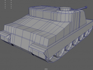 Low Poly Tank 01 3D मॉडल