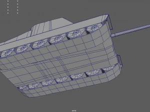 Low Poly Tank 01 3D Model