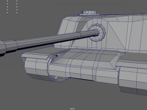 Low Poly Tank 01 3D Model