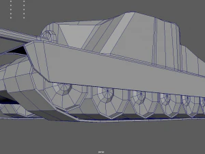 Low Poly Tank 01 3D Model