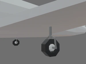 Low Poly Plane 01 3D Model