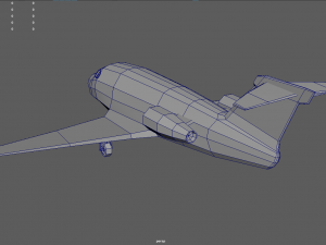 Low Poly Plane 01 3D Model