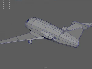 Low Poly Plane 01 3D Model