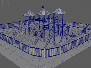 Simple Children Playground 01 3D 模型