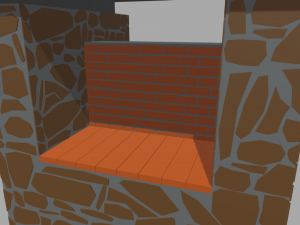 Low Poly Barbecue Modello 3D