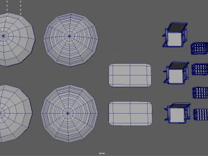 Paquete de playa de baja poli Modelo 3D