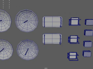 Paquete de playa de baja poli Modelo 3D