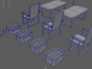 Low Poly Beach Pack 3D-Modell