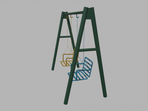 Low Poly Swing Modelo 3D