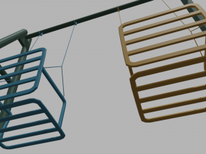 Low Poly Swing Modelo 3D