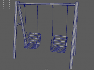Low Poly Swing Modelo 3D