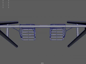 Low Poly Swing 3D Model