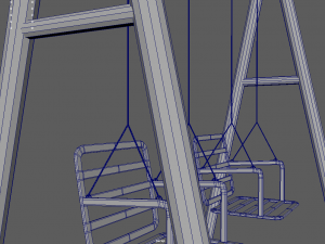 Low Poly Swing Modelo 3D