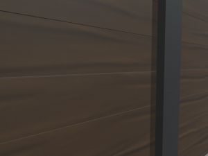 Low Poly Wooden Fence Modelo 3D