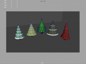 Lowpoly Trees Flower Rocks Assets Pack 3D Model