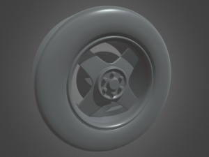Low Poly Wheel 01 Modèle 3D