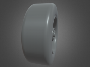 Low Poly Wheel 01 3D Model