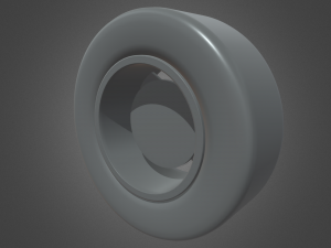 Low Poly Wheel 01 3D Model
