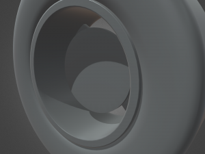 Low Poly Wheel 01 3D Model