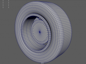 Low Poly Wheel 01 3D Model
