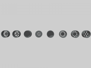 Low Poly Wheel Pack 01 3D 모델