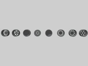 Pacote de rodas Low Poly 01 Modelo 3D