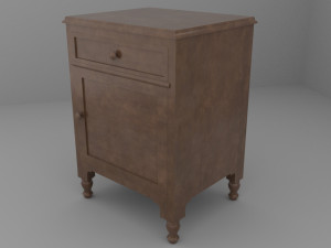 Old Vintage Gramophone Closet Modèle 3D