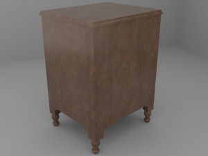 Old Vintage Gramophone Closet Modèle 3D
