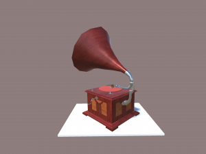 Old Vintage Gramophone 3D Model