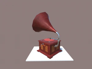 Old Vintage Gramophone 3D Model