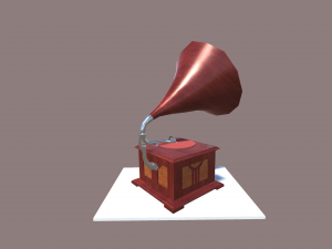 Old Vintage Gramophone 3D Model