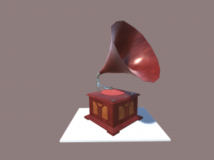 Old Vintage Gramophone 3D Model