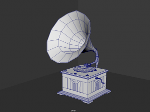 Old Vintage Gramophone 3D Model