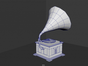 Old Vintage Gramophone 3D Model