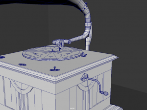 Old Vintage Gramophone 3D Model