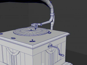 Old Vintage Gramophone 3D Model