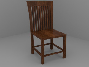 Old Vintage Bar Chairs 3D Model
