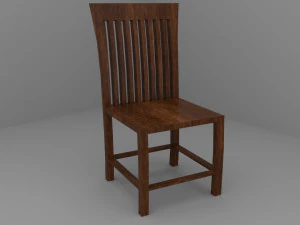 Old Vintage Bar Chairs 3D Model