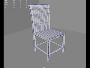 Old Vintage Bar Chairs 3D Model