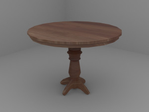 Old Vintage Bar Table Model 3D