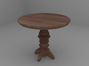 Old Vintage Bar Table Model 3D