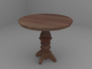 Old Vintage Bar Table 3D Model